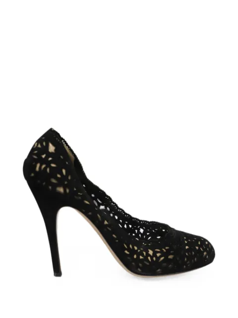 Valentino Garavani Pre-Owned laser cut pumps Black NAPPUGBSH100361W