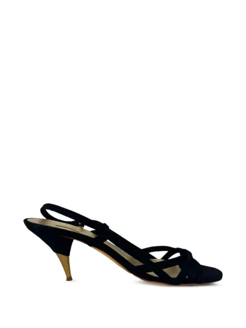 Miu Miu Pre-Owned slingback sandals Black RFCPUGBSH762527W