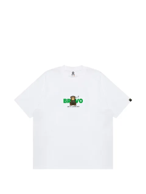 AAPE BY *A BATHING APE® AAPER graphic-print T-shirt White AAPTEM1618XXO