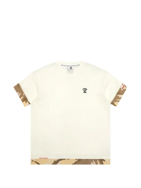 AAPE BY *A BATHING APE® AAPENOW Moonface-logo short-sleeved T-shirt Neutrals AAPTEM1652XXO