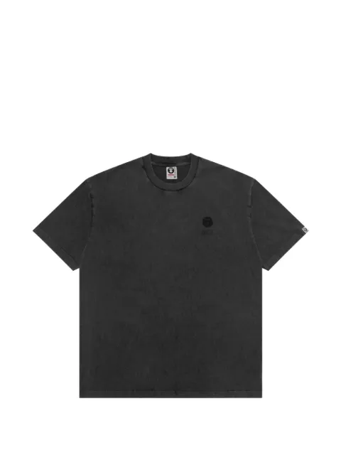 AAPE BY *A BATHING APE® AAPENOW Moonface logo-patch T-shirt Black AAPTEM1810XXQ