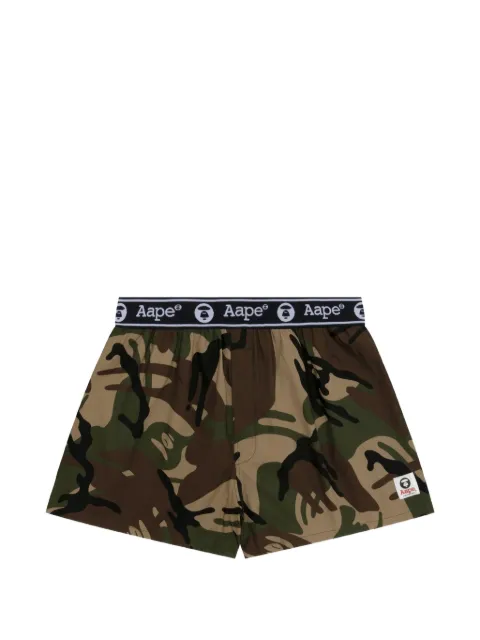 AAPE BY *A BATHING APE® Moonface camo-pattern boxers Green AAPUWM5242XXP