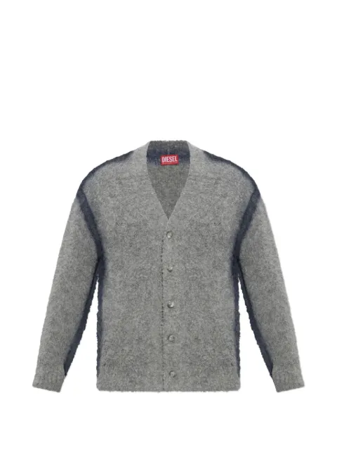Diesel K-Remo brushed-knit cardigan Grey A239100QMCK