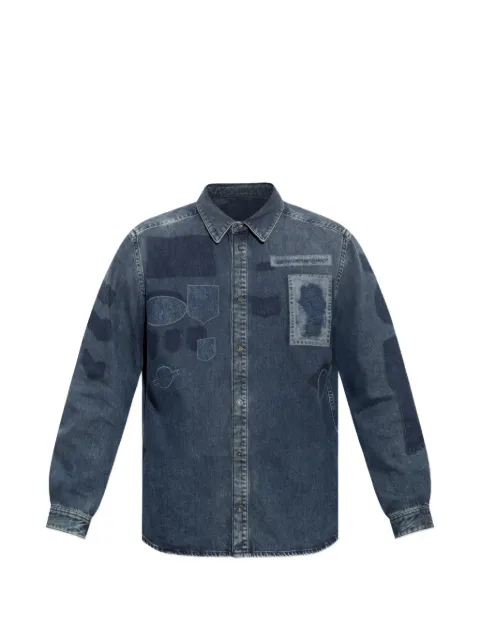 Diesel patch-detail denim shirt Blue A234180IFBU