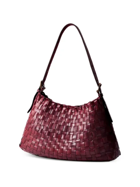 DRAGON DIFFUSION Hobo Salvage woven leather tote bag Red 8170