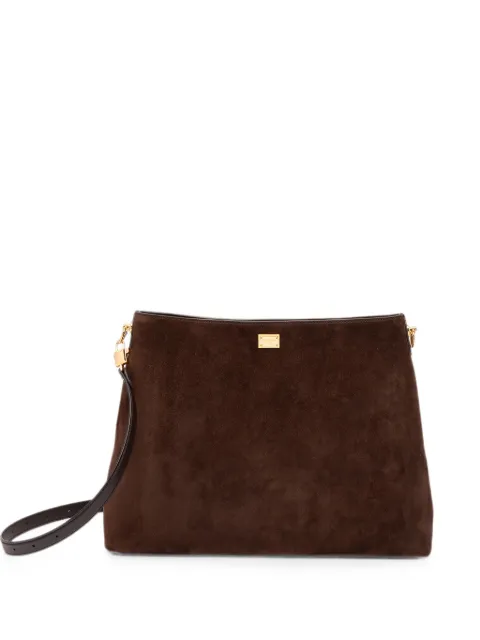 Dolce & Gabbana large Vittoria suede cross body bag Brown BB7942A0775