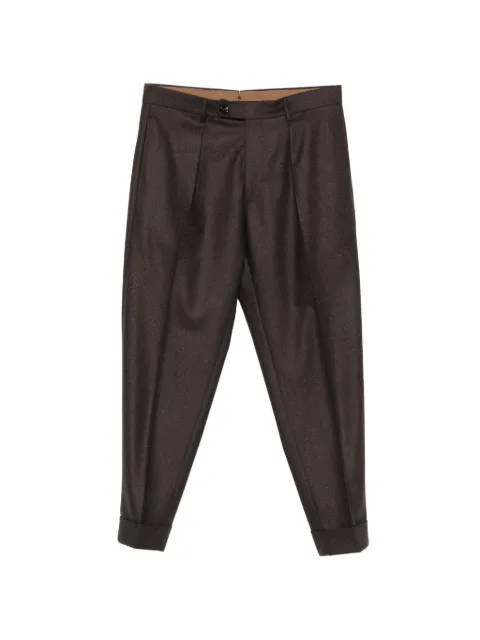 Berwich pleated wool trousers Brown CHIAIAVB1504