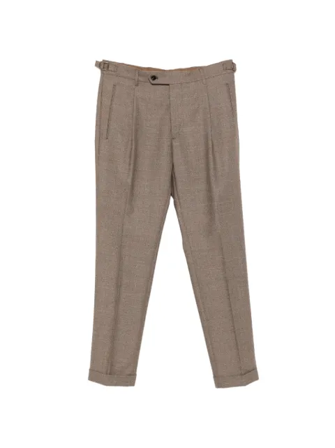 Berwich pleated wool trousers Brown RETROMZ1522