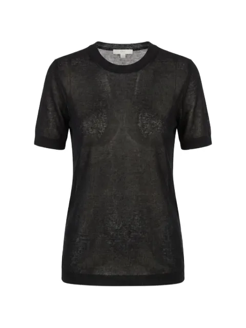 Malo short-sleeve cashmere sweater Black DXA393F1Z03