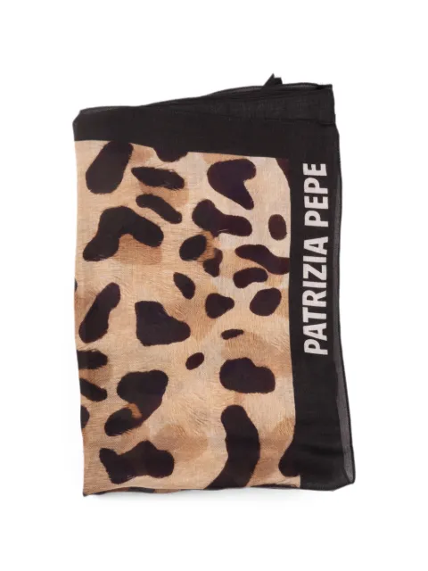Patrizia Pepe leopard-print scarf Neutrals 8F0024A0641