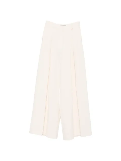 NISSA pleated palazzo pants Neutrals P16872