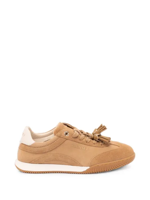 TWINSET tassel-detail suede sneakers Neutrals 262TCP090