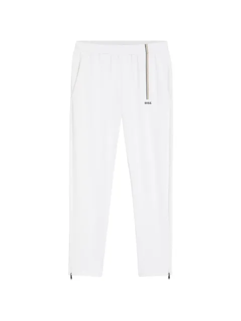 BOSS logo-print track pants White 50563330