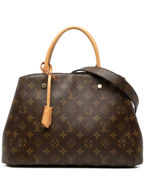 Louis Vuitton Pre-Owned 2016 Monogram Montaigne MM satchel Brown C9YL73TH3NOSVIDI