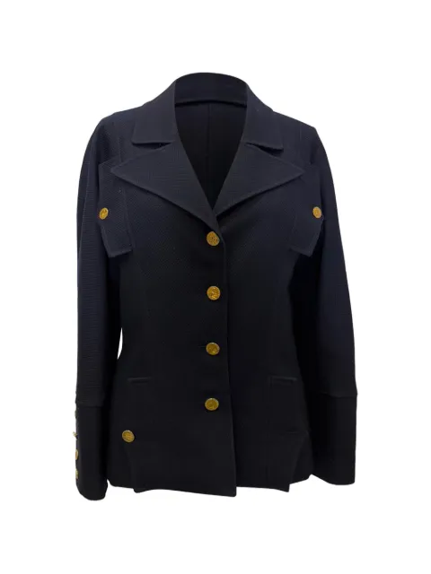 CHANEL Pre-Owned gold-button skirt suit Blue RFCPUGBCL757264M