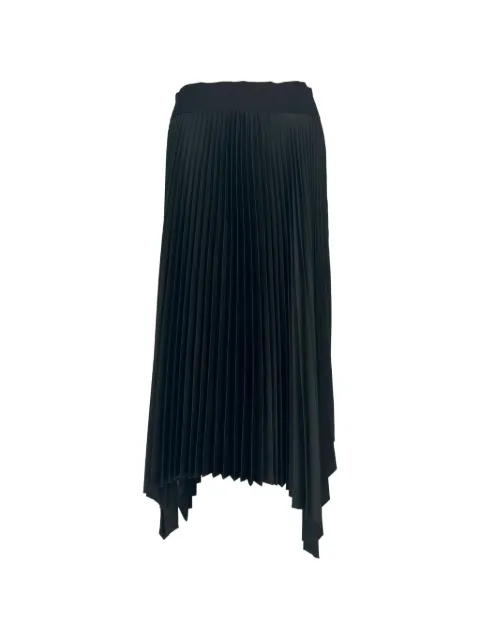 JOSEPH 2020s Ade Knit Weave Plissé skirt Black RFCPUGBCL762530W