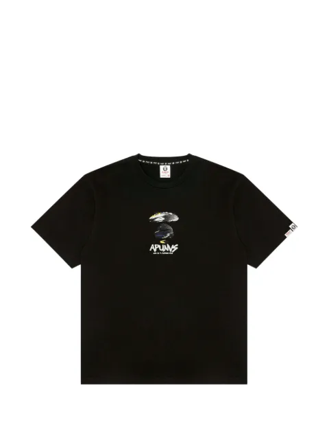 AAPE BY *A BATHING APE® AAPEUNVS graphic-print T-shirt Black AAPTEM1839XXQ