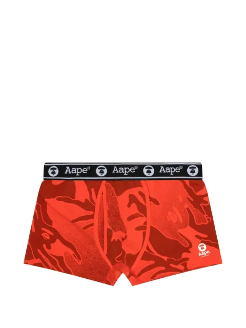 AAPE BY *A BATHING APE® Moonface camo-patterned boxers Orange AAPUWM5240XXO
