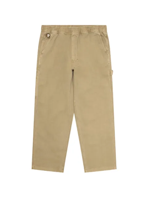 AAPE BY *A BATHING APE® Moonface logo-patch trousers Neutrals AAPPTMC629XXP