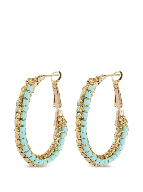 Gas Bijoux Lyre Lucky hoop earrings Gold ALYRECREOLUCKOGM