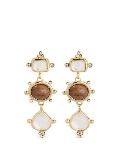 Gas Bijoux Tiki Three drop earrings Gold ATIKI3O601