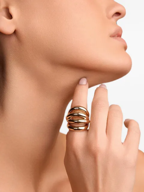 Jennifer Fisher Abstract line ring Gold 550073