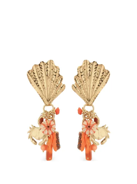 Gas Bijoux Shellita beach charm earrings Gold ASHELLITAO