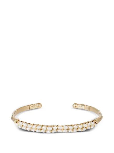 Gas Bijoux Lyre mother-of-pearl-embellished bracelet Gold BLYREJONCGMOMOP240