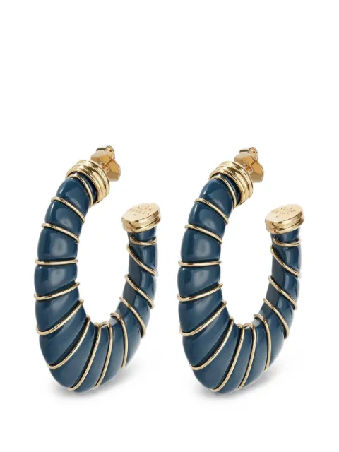 Gas Bijoux Cyclades hoop earrings Blue ACYCLADEGMOTNAVY
