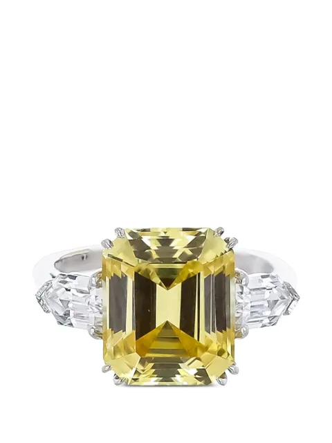 Fantasia by Deserio emerald-cut ring Silver F601CAN