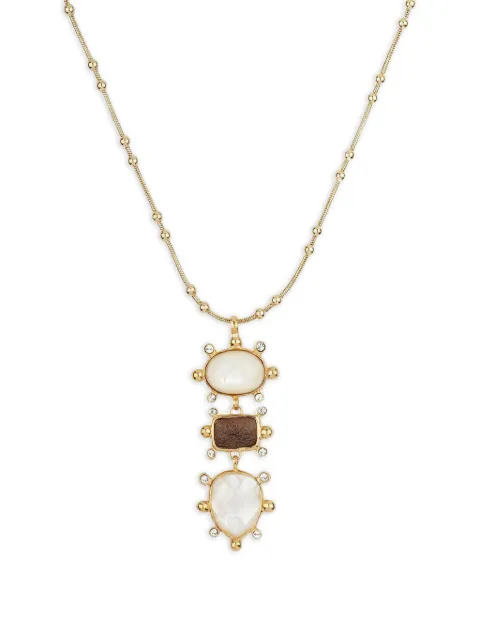 Gas Bijoux Tiki mother-of-pearl necklace White CTIKI3OMOP601