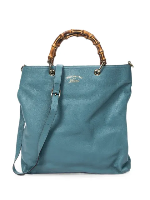 Gucci Pre-Owned Bamboo Shopper tote bag Blue 323663