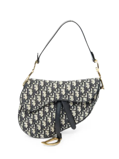 Christian Dior Pre-Owned Saddle Oblique shoulder bag Neutrals 01RU0198