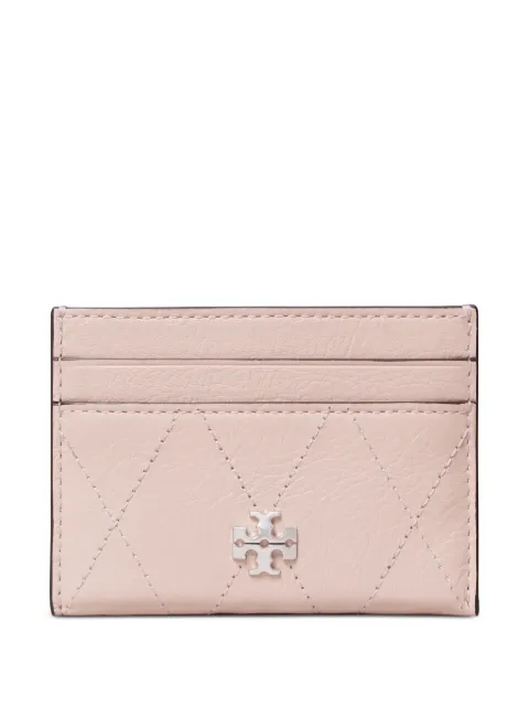 Tory Burch Charlie quilted card holder Pink 186059
