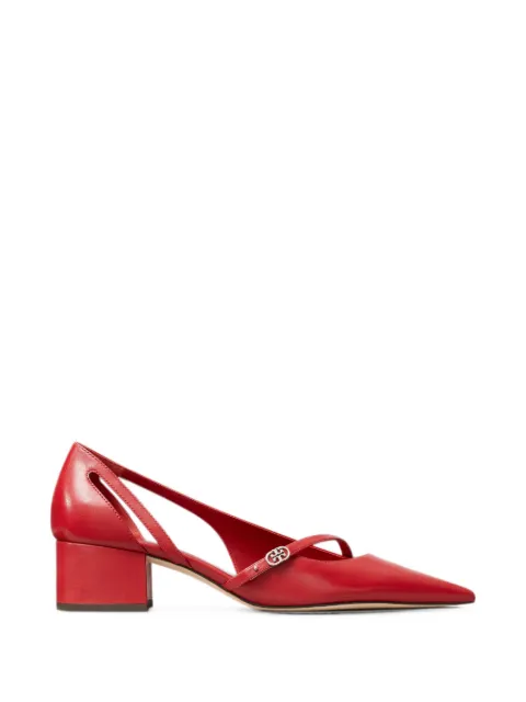 Tory Burch Double T buckle D'Orsay pumps Red 183393