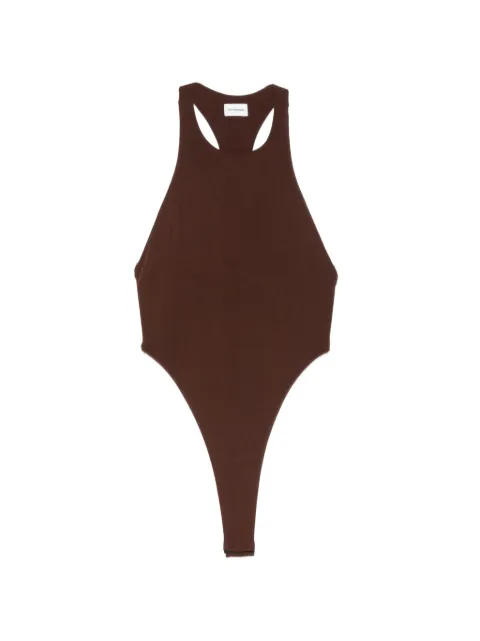 THE ANDAMANE racerback high-leg bodysuit Brown T200785BTJP199