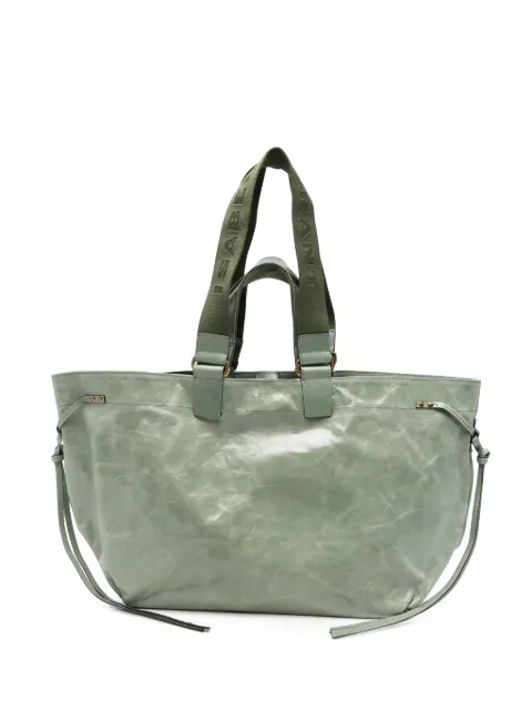 ISABEL MARANT Wardy crinkled-leather shoulder bag Green PP0015FAA1C13M60SE