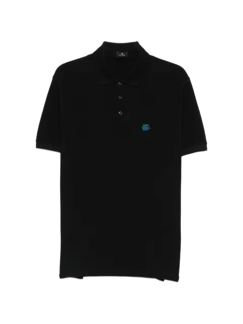 ETRO Pegaso-embroidered polo shirt Black MRMD0005AU13I