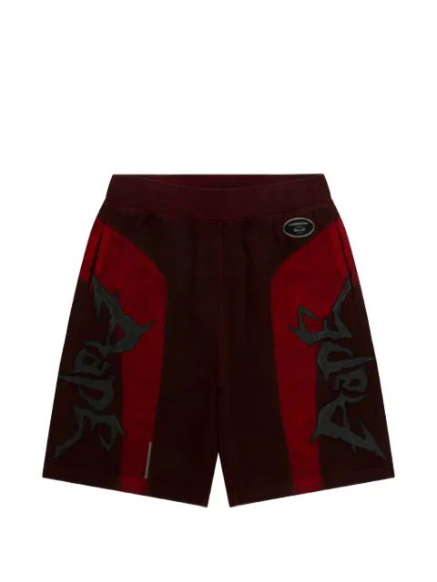 AAPE BY *A BATHING APE® embroidered panelled shorts Red AAPSPMD609XXQ