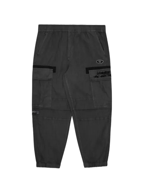 AAPE BY *A BATHING APE® Moonface patch cargo pants Black AAPPTMA678XXM