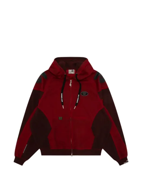 AAPE BY *A BATHING APE® Moonface zip-up hoodie Red AAPSWMD351XXQ
