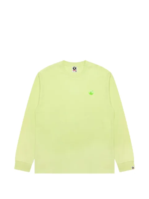 AAPE BY *A BATHING APE® Moonface long-sleeve T-shirt Green AAPLTM1925XXQ