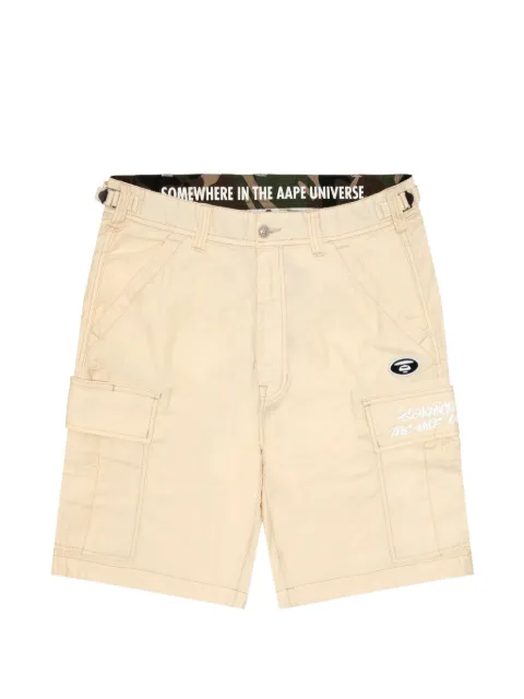 AAPE BY *A BATHING APE® Moonface cargo shorts Neutrals AAPSPMA684XXM