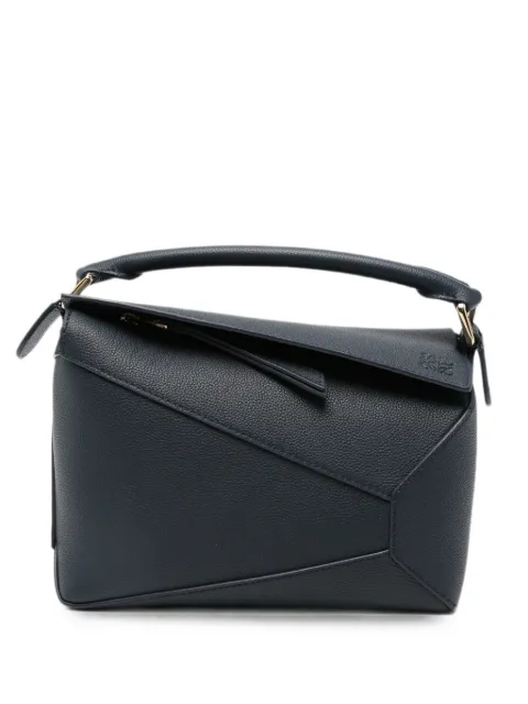 LOEWE Puzzle leather shoulder bag Blue A510P60XAW5544