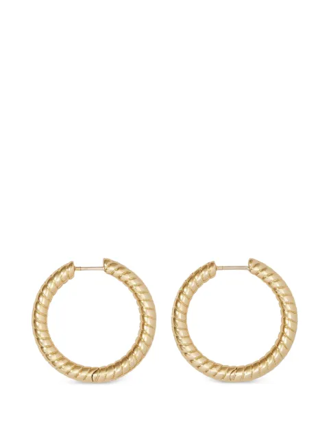 Jennifer Fisher Madison rope-detail huggie earrings Gold 549923GLD710