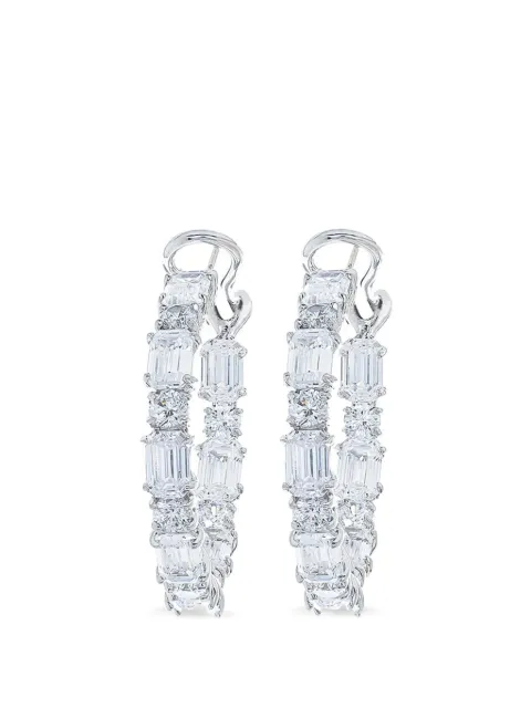 Fantasia by Deserio hoop earrings Silver EF1601
