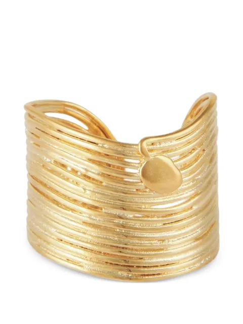 Gas Bijoux Maasai-inspired wave ring Gold GWAVEO