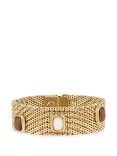 Gas Bijoux Totem mesh-chain bracelet Gold BTOTEMGMOW240
