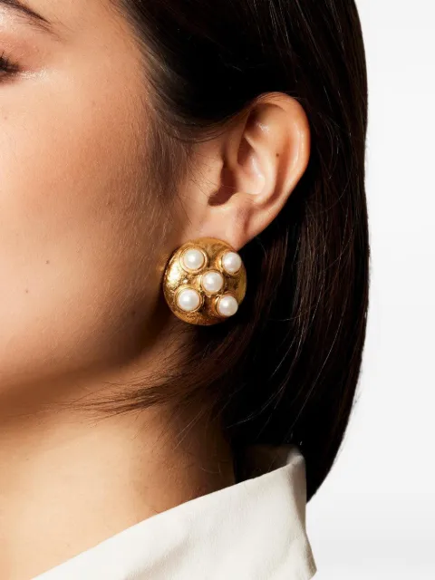 Sylvia Toledano Theodora pearl-embellished earrings Gold E238B