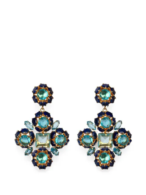 Bounkit Jewelry Ariadne cluster-drop earrings Blue EDMC1LB